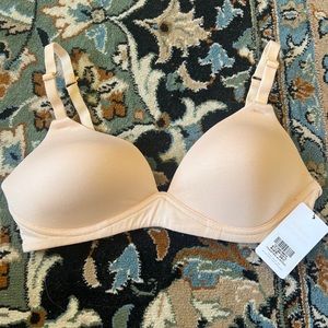 Lively Women's The All-Day Adjustable Plunge No-Wire Bra Toasted Almond 36c